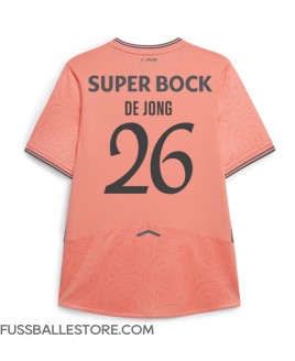 Günstige Porto Luuk de Jong #26 Auswärtstrikot 2025-26 Kurzarm